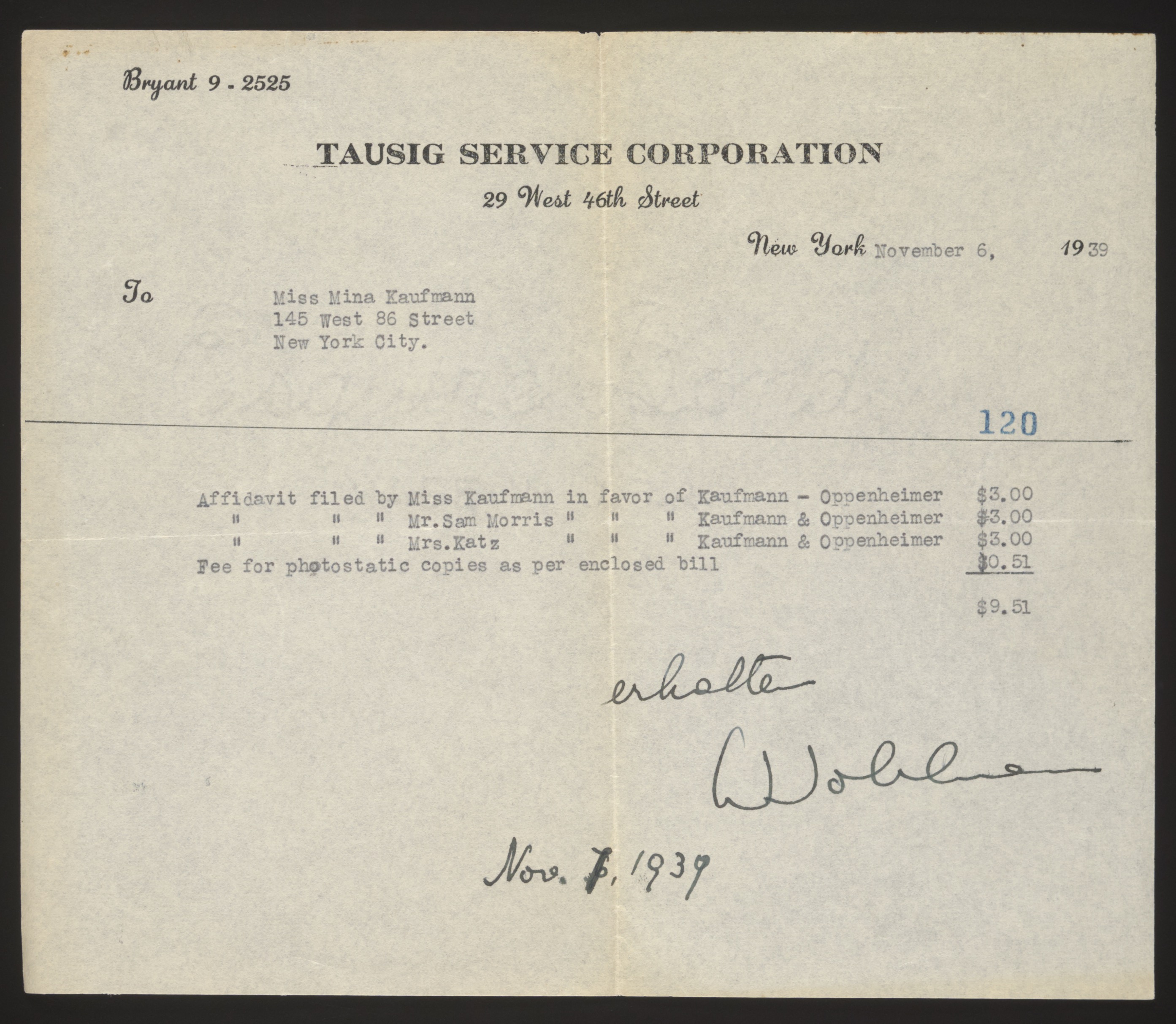 Correspondence (untranscribed)