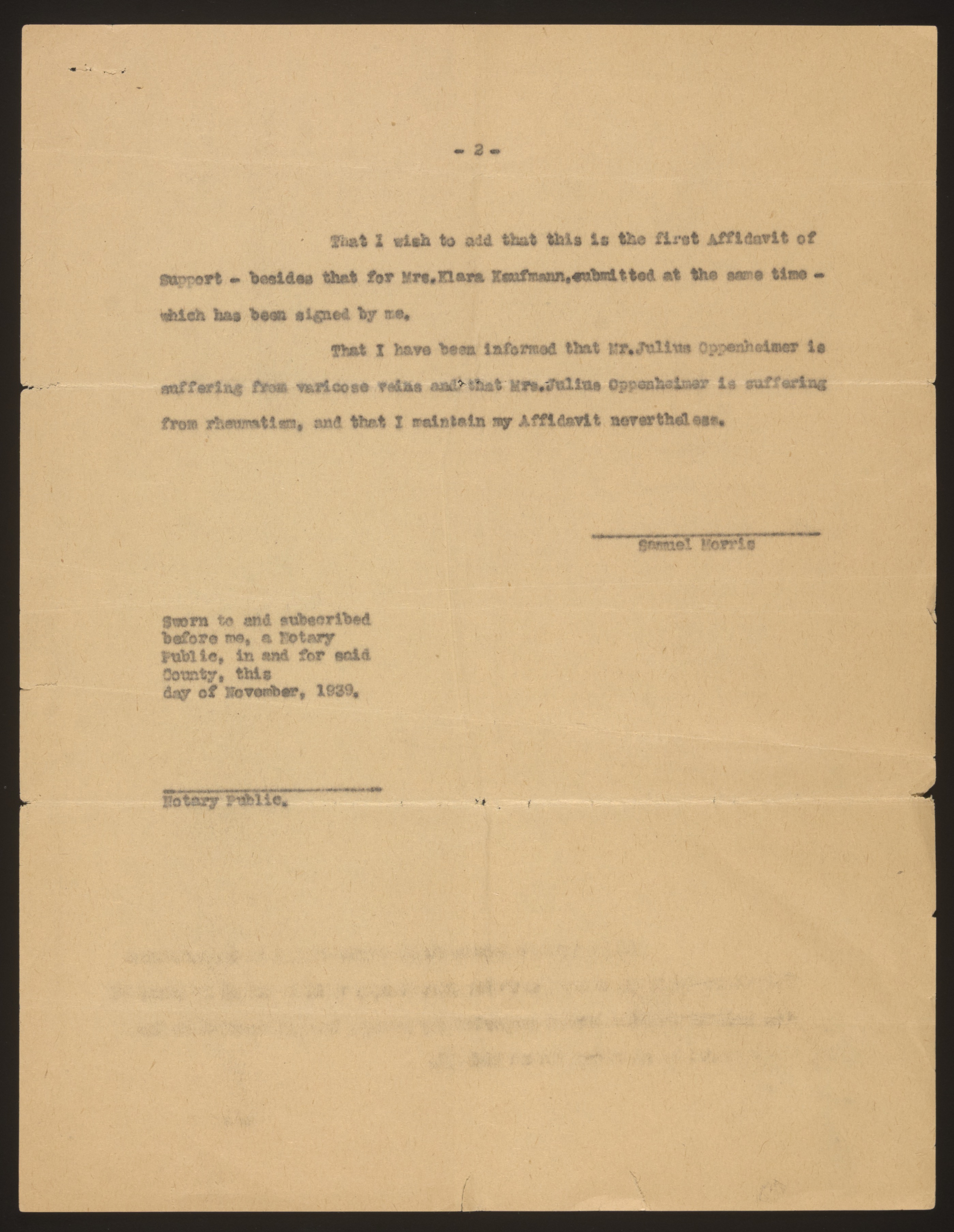 Correspondence (untranscribed)