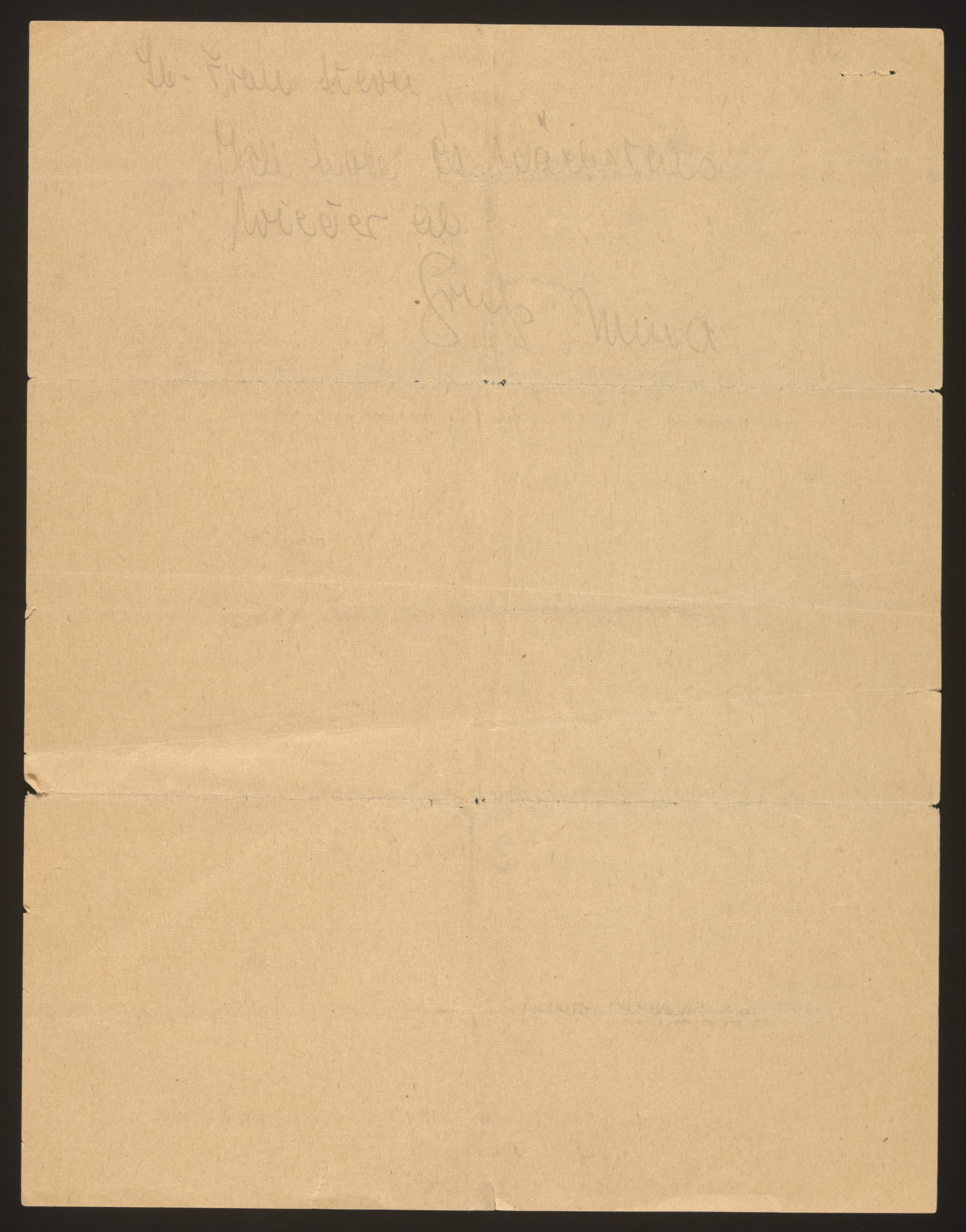 Correspondence (untranscribed)