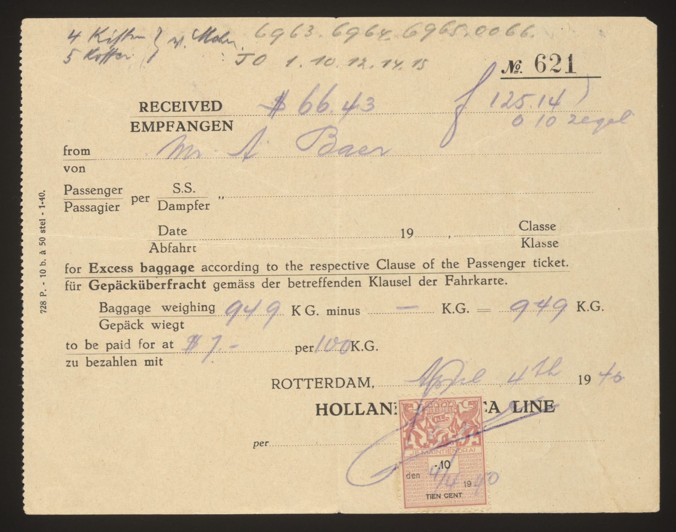 Correspondence (untranscribed)