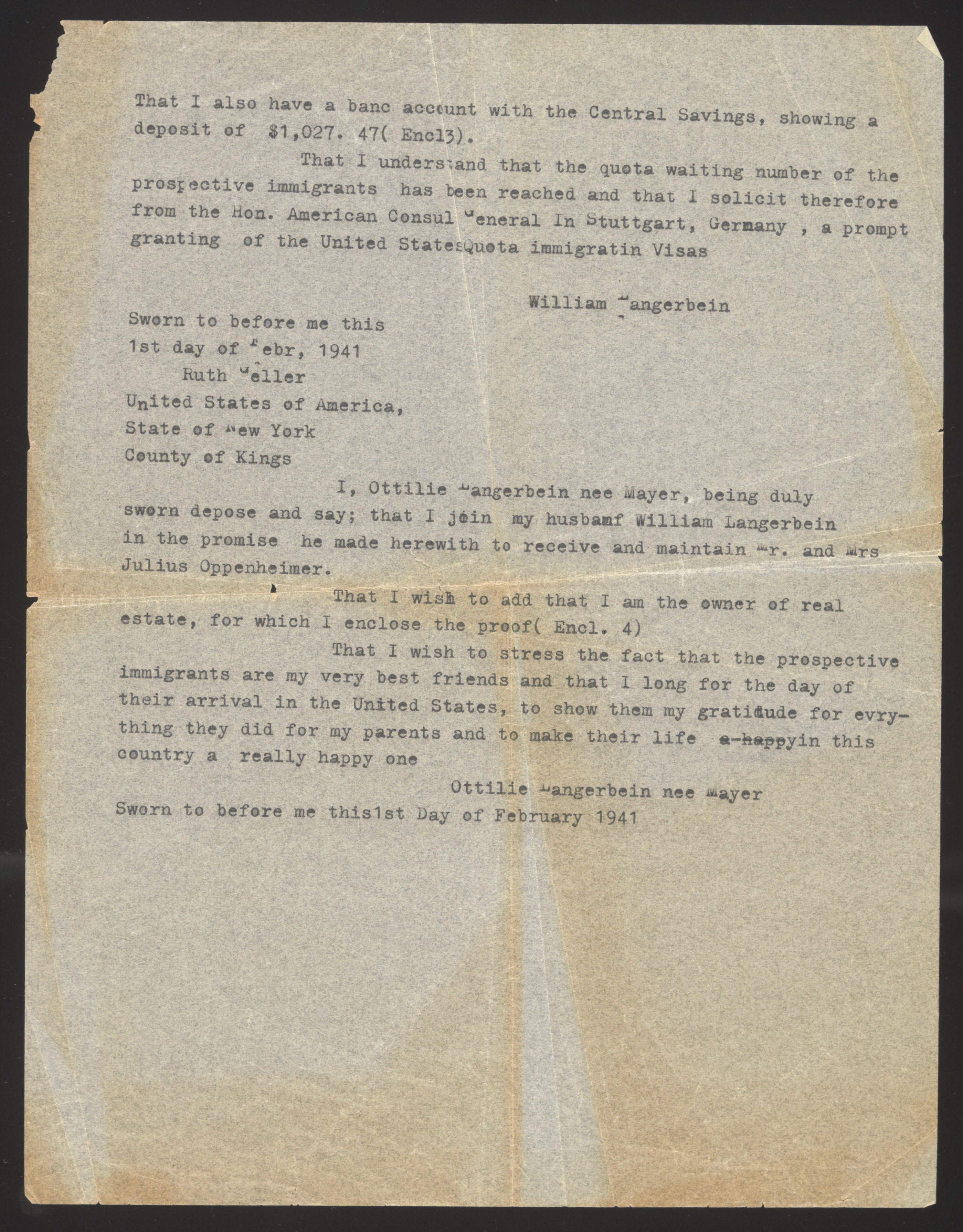 Correspondence (untranscribed)