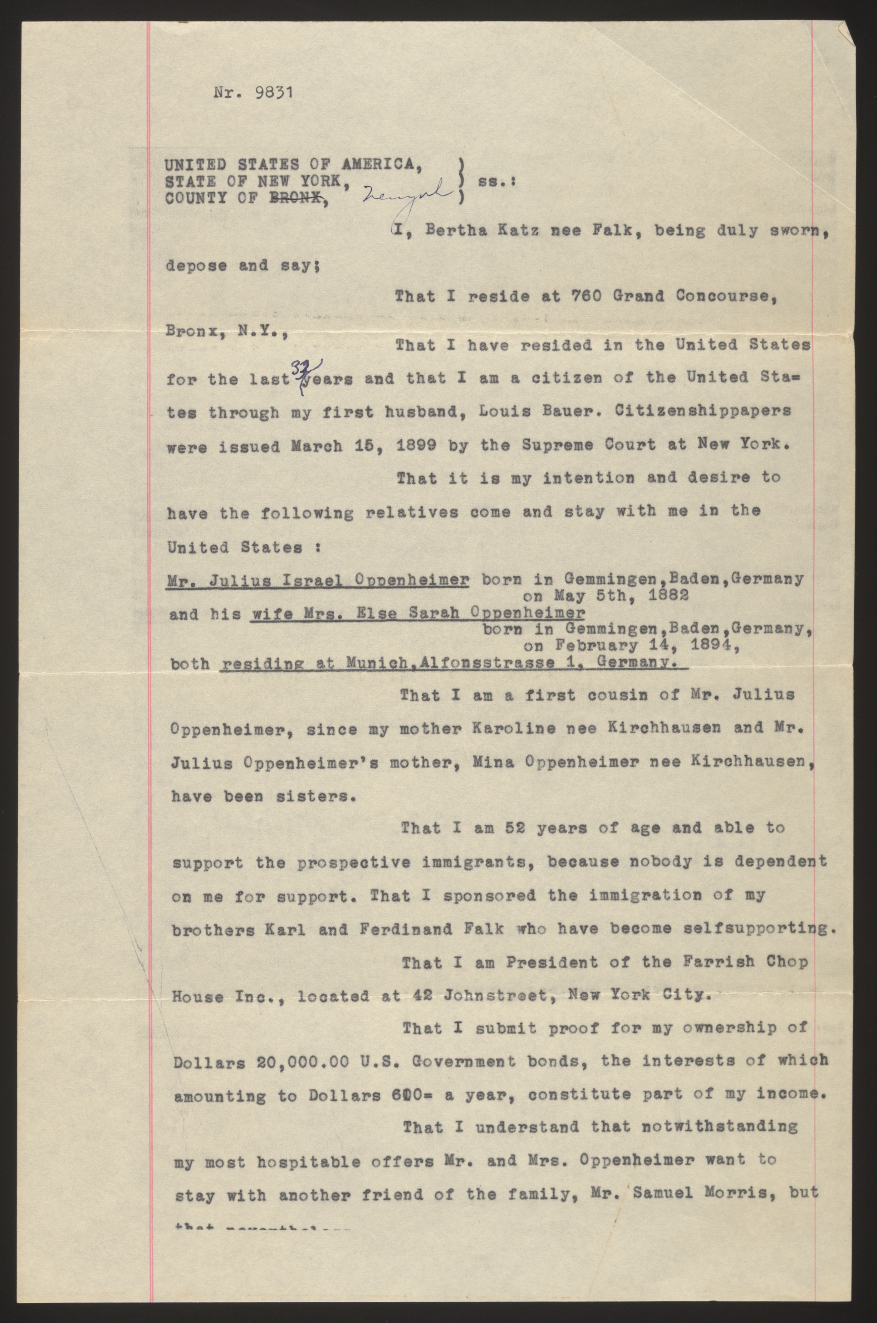 Correspondence (untranscribed)